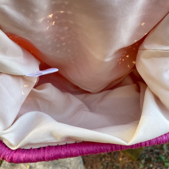 Pink Woven Clutch Bag - Picture 4 of 7